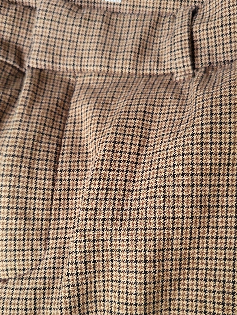 High Rise Pixie Pants - Gold Houndstooth - Picture 5 of 8